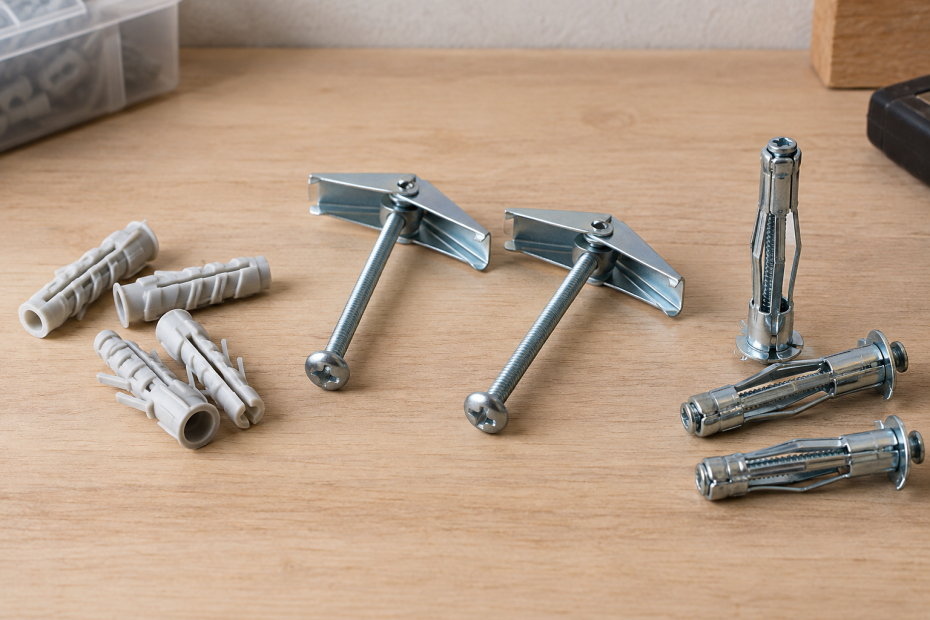 AI-generated editorial illustration of wall anchors